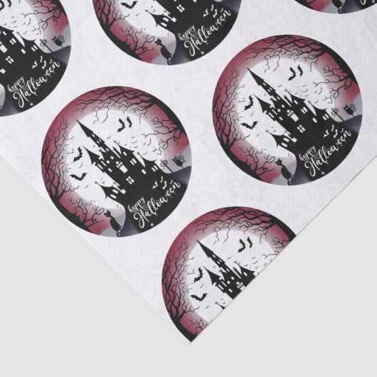 ハウスフ幽霊のよく出るルムーンこうもりハッピーハローウィン 薄葉紙 (詳細)