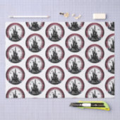 ハウスフ幽霊のよく出るルムーンこうもりハッピーハローウィン 薄葉紙 (クラフト)