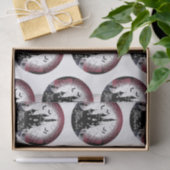 ハウスフ幽霊のよく出るルムーンこうもりハッピーハローウィン 薄葉紙 (ギフト)