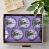 ハウスフ幽霊のよく出るルムーンこうもりハッピーハローウィン 薄葉紙 (ギフト)