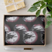 ハウスフ幽霊のよく出るルムーンこうもりハッピーハローウィン 薄葉紙 (ギフト)