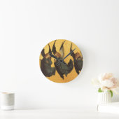 ハウスブッフの巨匠によるルネサンスの天使三部作 ラウンド壁時計 (ホーム)