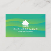 ハウスブリーズロゴドライヤーベントクリーニンググリーン 名刺 (正面)