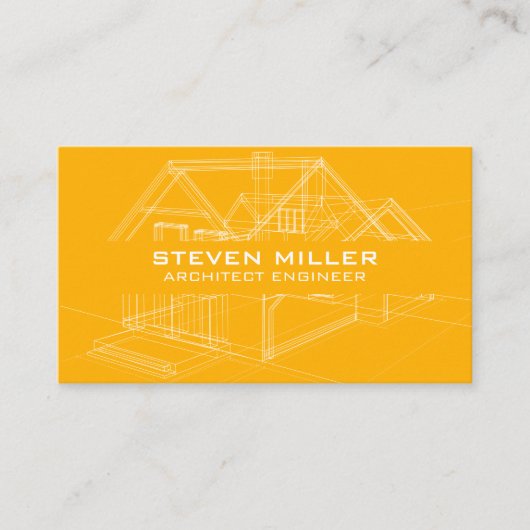 ハウスブループリント回路図 |アーキテクトデザインバス 名刺 (正面)