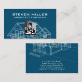 ハウスブループリント回路図 | 大工の建造 名刺 (正面/裏面)