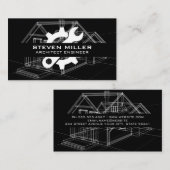 ハウスブループリント回路図 |建築家 |ハードウェア 名刺 (正面/裏面)