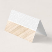 ハウスブルームロゴ |木材とタイルの床 名刺 (裏面)