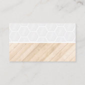 ハウスブルームロゴ |木材とタイルの床 名刺 (裏面)