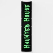 ハウスブ幽霊のよく出るラックグリーンハロウィーンラージアウトドア 横断幕 (縦)