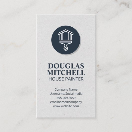 ハウスブ絵を描ラシロゴ 名刺 (正面)