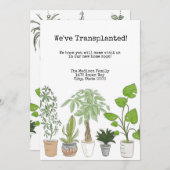 ハウスプランツチェンジオブアドレス招待状 招待状 (正面/裏面)
