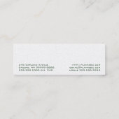 ハウスプランツ園芸グリーン スキニー名刺 (裏面)