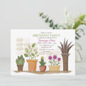 ハウスプランツ招待状 招待状 (スタンド正面)