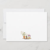 ハウスプランツ招待状 招待状 (裏面)