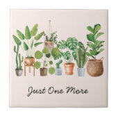 ハウスプラントウォーターカラーガーデニング引用文 タイル (正面)