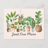 ハウスプラントウォーターカラーガーデニング引用文 ポストカード (正面)