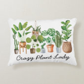 ハウスプラントウォーターカラー引用文 アクセントクッション (正面)