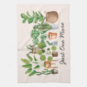 ハウスプラントウォーターカラー引用文 キッチンタオル (縦)