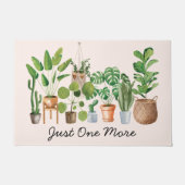 ハウスプラントウォーターカラー引用文 ドアマット (正面)