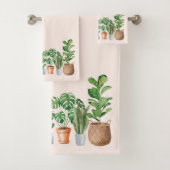 ハウスプラントウォーターカラー バスタオルセット (インサイチュ)