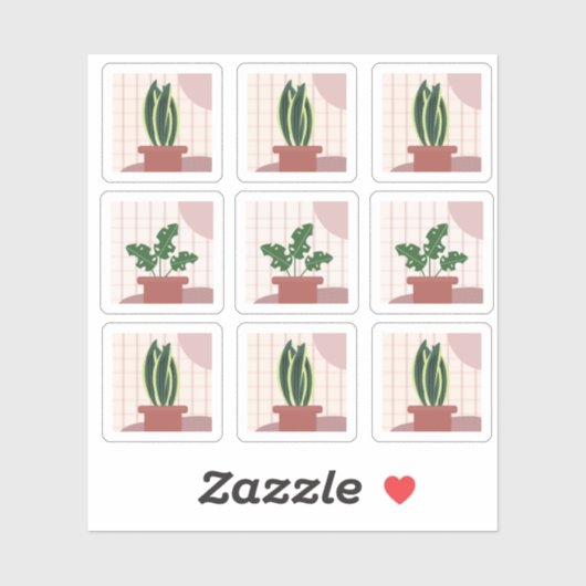 ハウスプラントフレームズボヘミア シール (シート)