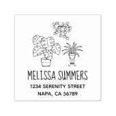 ハウスプラントホビーアドレス セルフインキングスタンプ (デザイン)