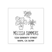 ハウスプラントホビーアドレス ラバースタンプ (インプリント)