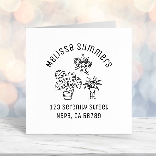 ハウスプラントホビーアーチアドレス セルフインキングスタンプ