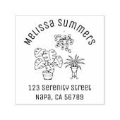 ハウスプラントホビーアーチアドレス セルフインキングスタンプ (デザイン)