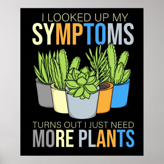 ハウスプラントラバーウィメンガーデニングフローリスト ポスター (正面)