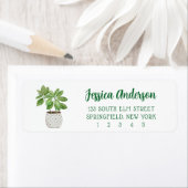 ハウスプラント差出人住所ラベル ラベル (インサイチュ)