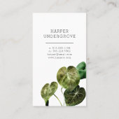 ハウスプラント清掃サービス 名刺 (裏面)