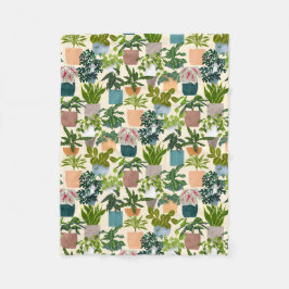 ハウスプラント フリースブランケット