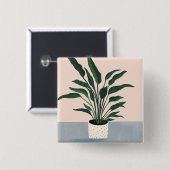 ハウスプラント 缶バッジ (正面&裏面)