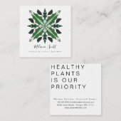 ハウスプラ離れント植物専門植物学者 スクエア名刺 (正面/裏面)