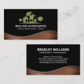 ハウスプロパティロゴ | メタル波 名刺 (正面/裏面)