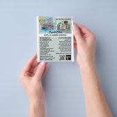 ハウスプールスケッチ、スイミングプールクリーニング チラシ (手)