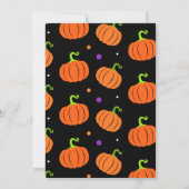 ハウスヘイ幽霊のよく出るブーパープルハロウィーン誕生日 招待状 (裏面)