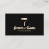 ハウスペイモダンントブラック&金ゴールドズ絵画サービス 名刺 (正面)