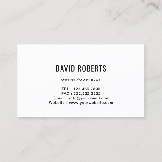 ハウスペインタウォーター絵画カラーのサービス 名刺 (裏面)