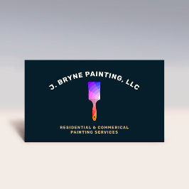 ハウスペインタカラーホイール絵を描ブラシ事業 名刺