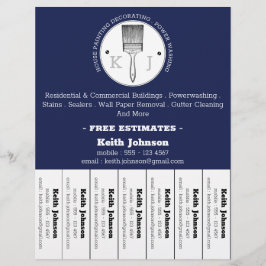 ハウスペインタデコレータカスタムプロフェッショナルロゴF チラシ