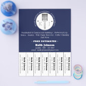 ハウスペインタデコレータカスタムプロフェッショナルロゴF チラシ (シングル)