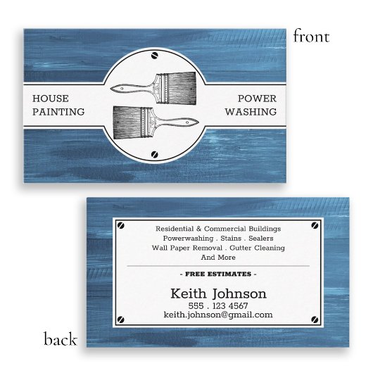 ハウスペインタデコレータプロフェッショナル契約者 名刺