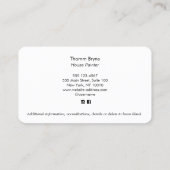 ハウスペインタビジネスカード 名刺 (裏面)