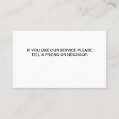 ハウスペインタモダン編集可能名刺 名刺 (裏面)