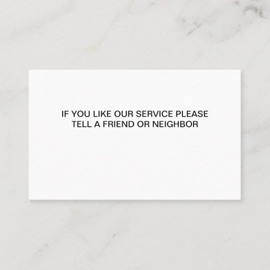 ハウスペインタモダン編集可能名刺 名刺 (裏面)