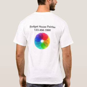ハウスペインターのビジネスロゴのワークシャツ Tシャツ