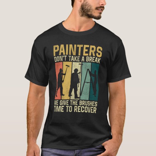 ハウスペインターデコレーターレトロペインターは取らない Tシャツ (正面)