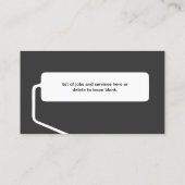 ハウスペインターブラック絵画ズ・ビジネス 名刺 (裏面)